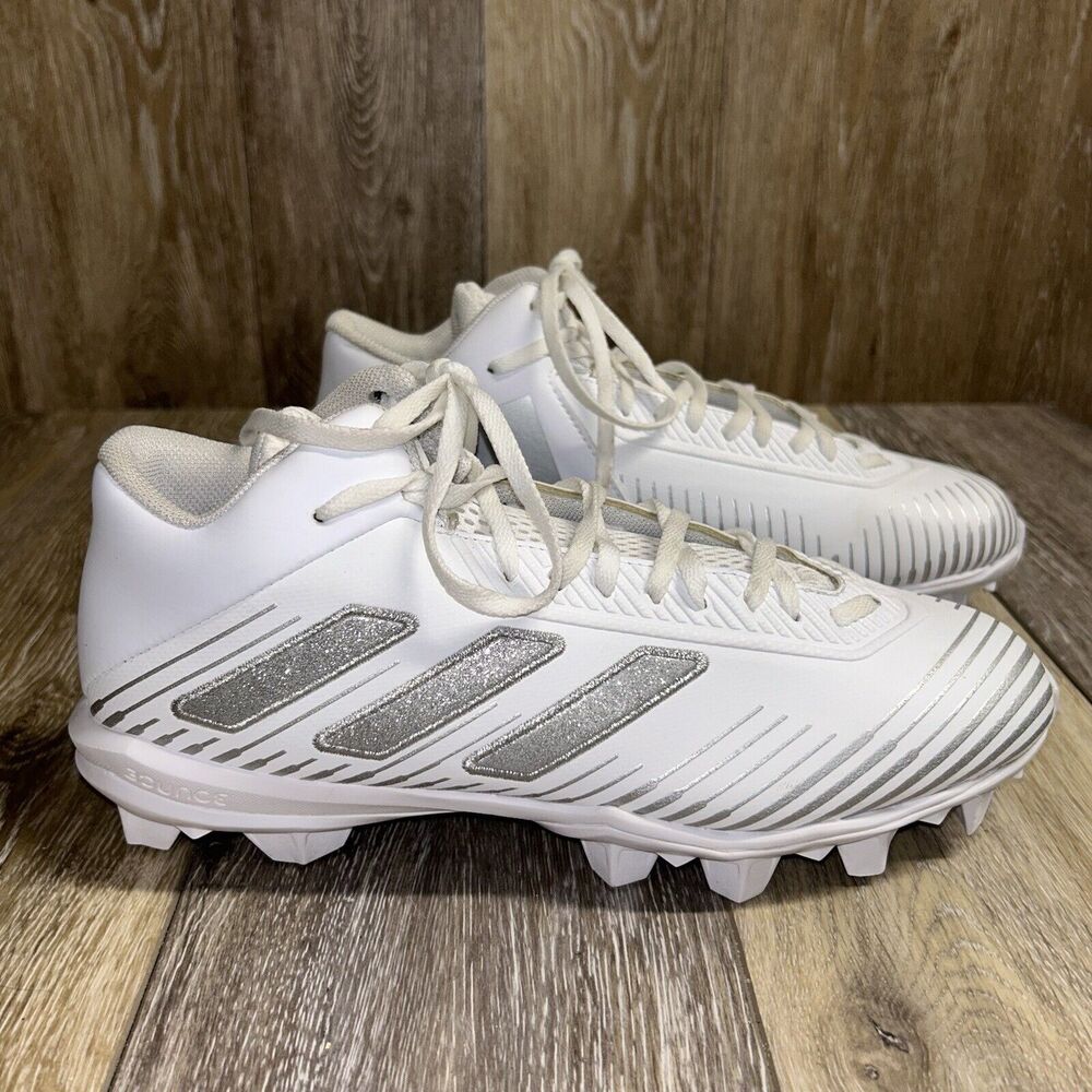NEW Adidas Freak MD 20 Men's Football Cleats White Silver FW3576 Mens US Size 9